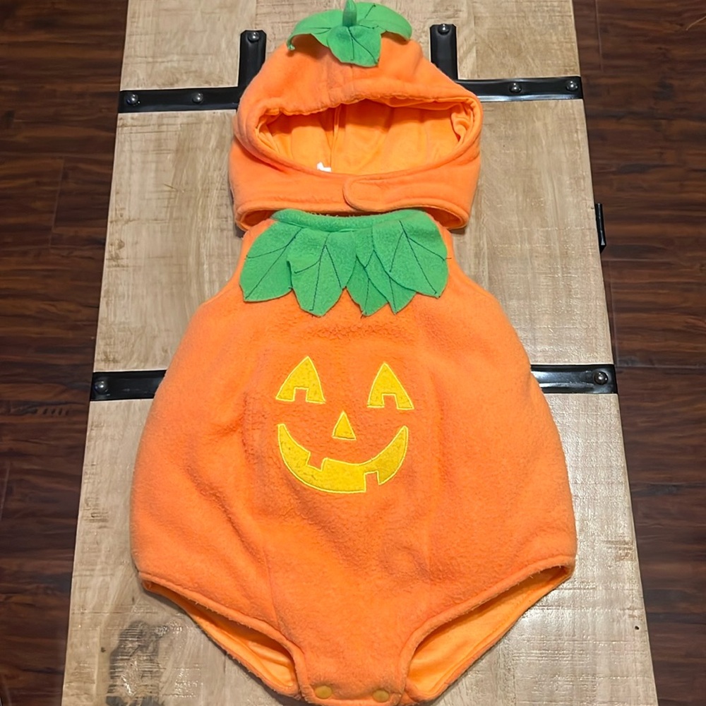 0-6 month jack-o’-lantern 🎃 vintage costume 100% polyester machine washable